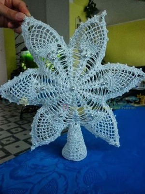 Novogodisnji Snowflake Heklanje Seme Christmas Decoration 03